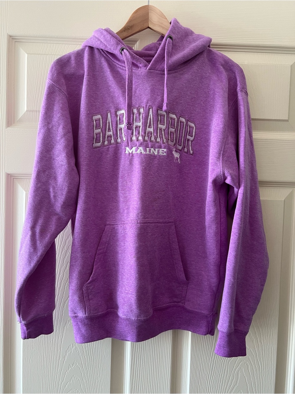 Bar Harbor Maine Purple Hoodie Sweatshirt - Women's Cozy Pullover